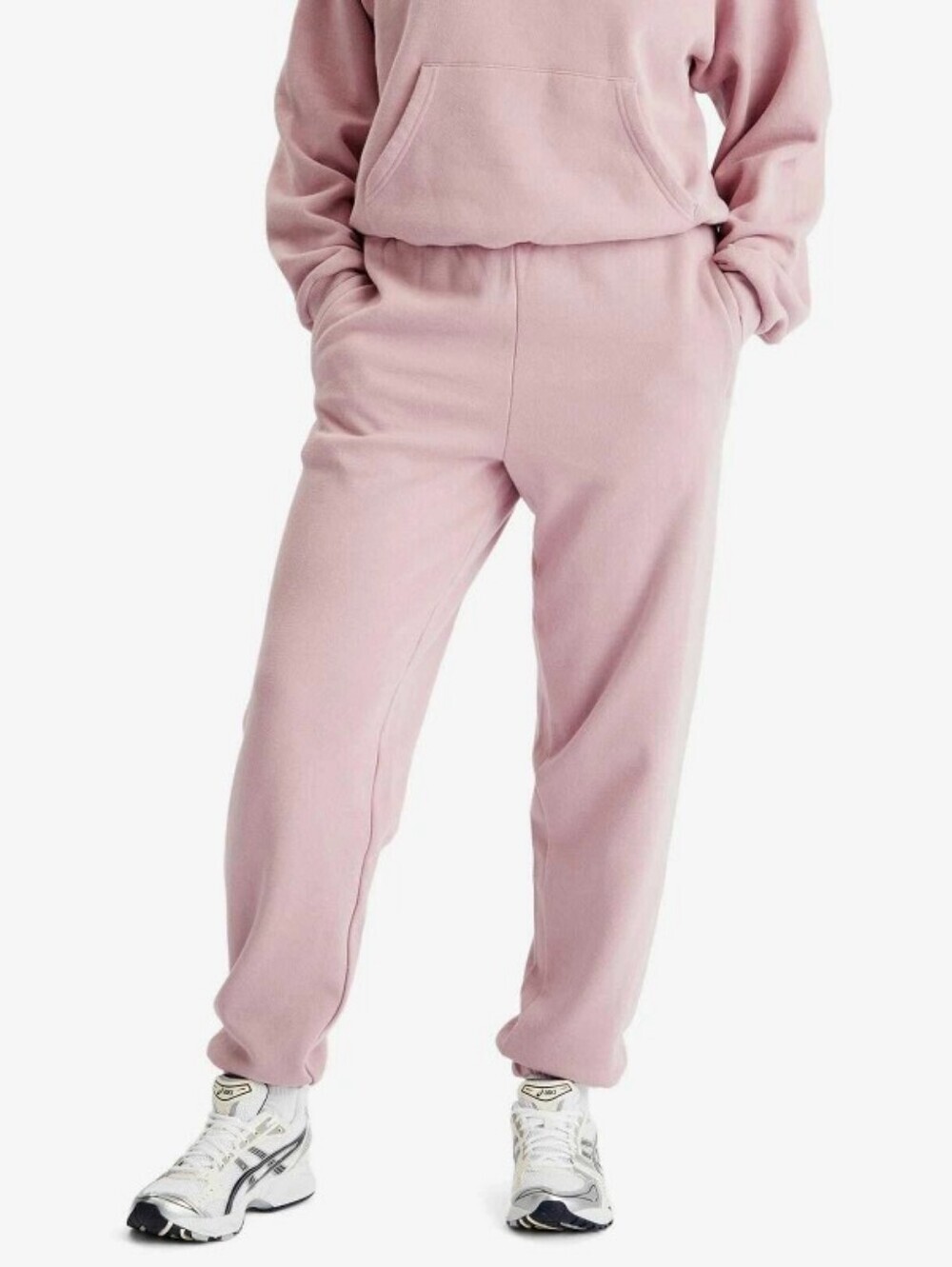 SKIMS Cotton Fleece Joggers Dusk Size M Rare Sold Out Color